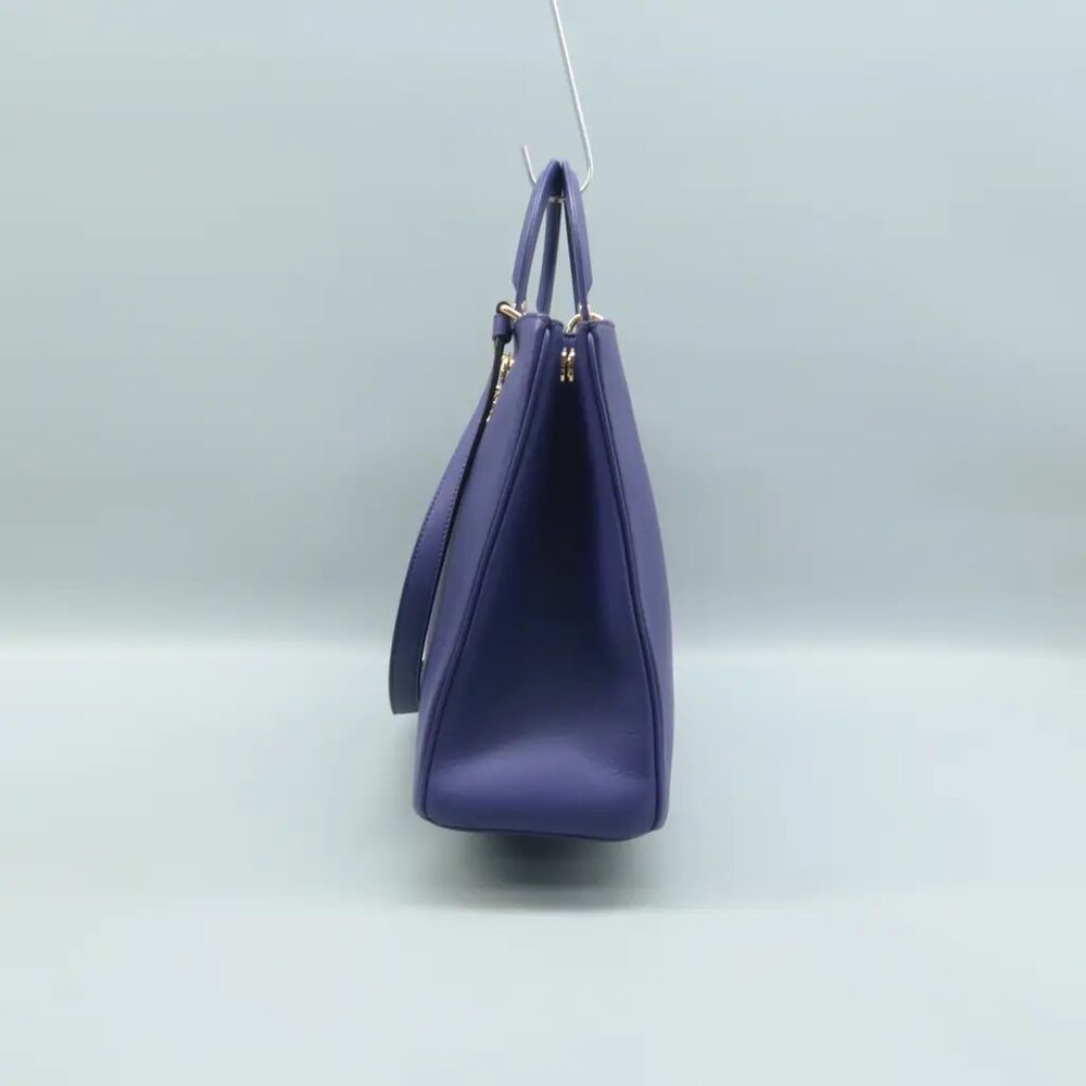 100% Authentic Dior Diorissimo Purple W/P Leather Satchel - Picture 4 of 12